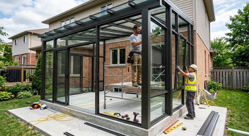 Enclosed Patio Installation in Asheville, NC