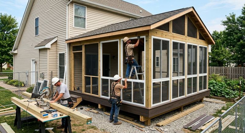 Enclosed Porch Construction in Chattanooga, TN