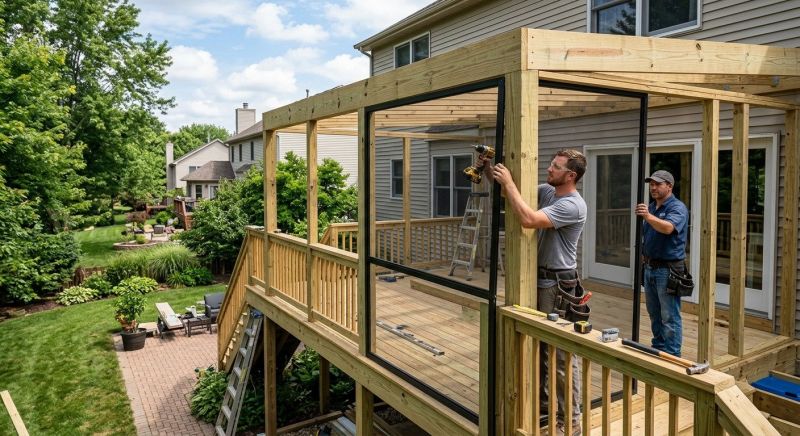 Lanai Enclosure Installation in Asheville, NC